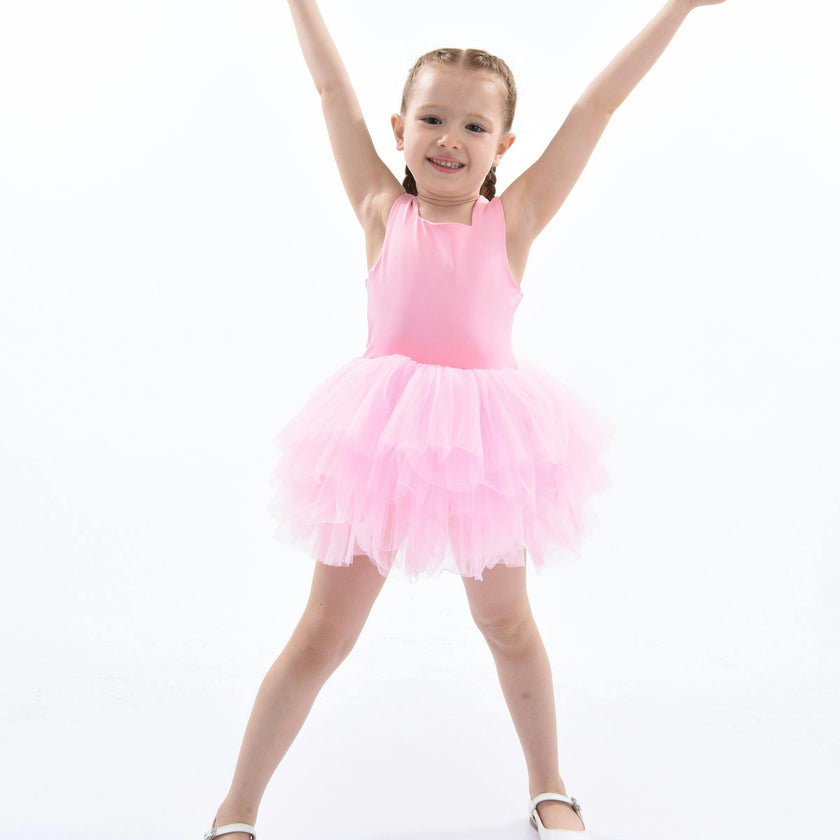 Pink Flamingo Solid Tutu Dress