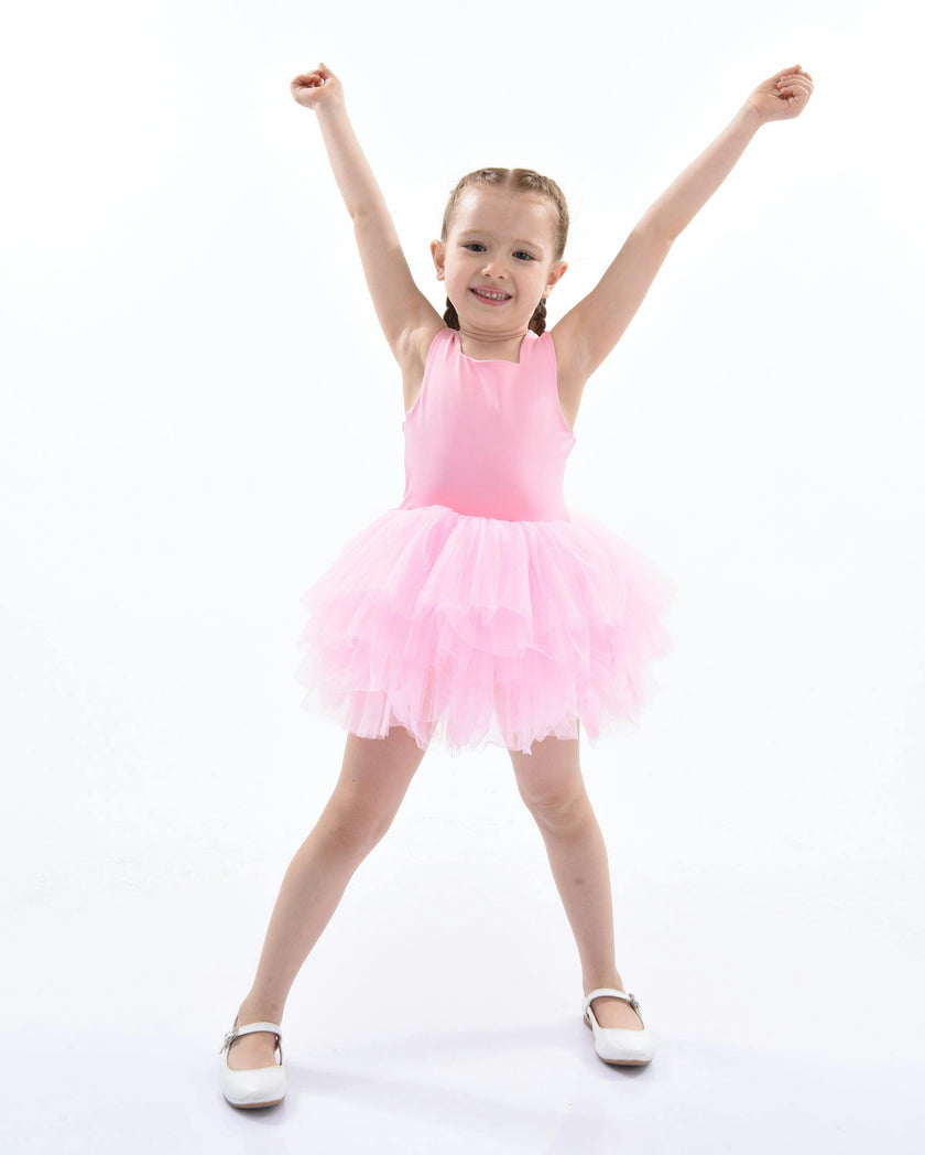 Pink Flamingo Solid Tutu Dress