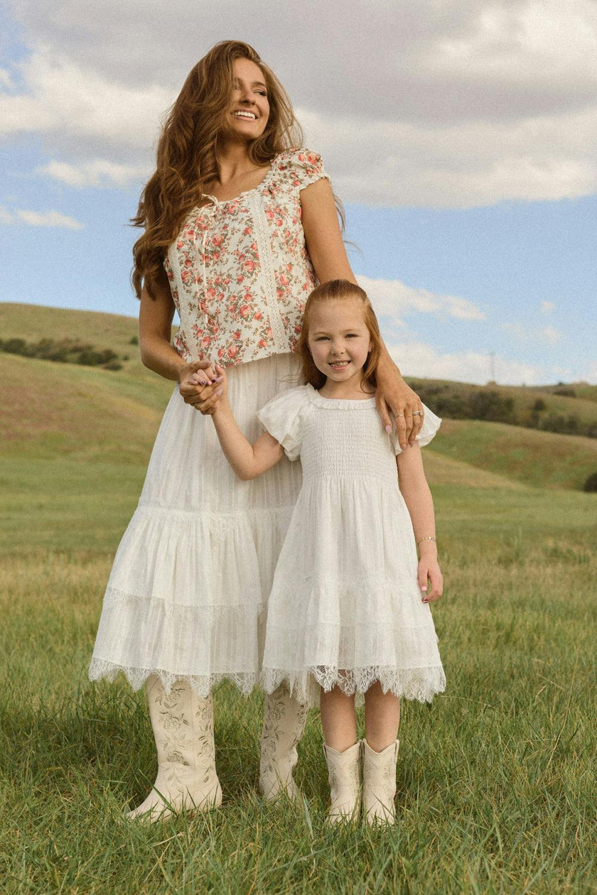 Mini Annalise Dress in Reverie Dobby