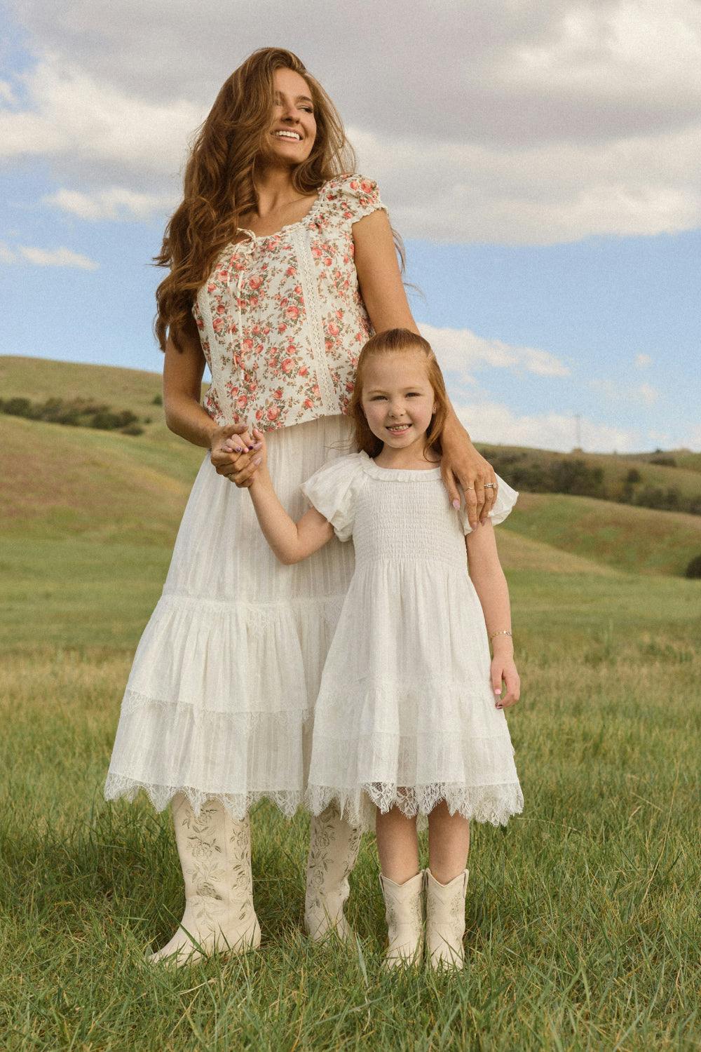 Mini Annalise Dress in Reverie Dobby