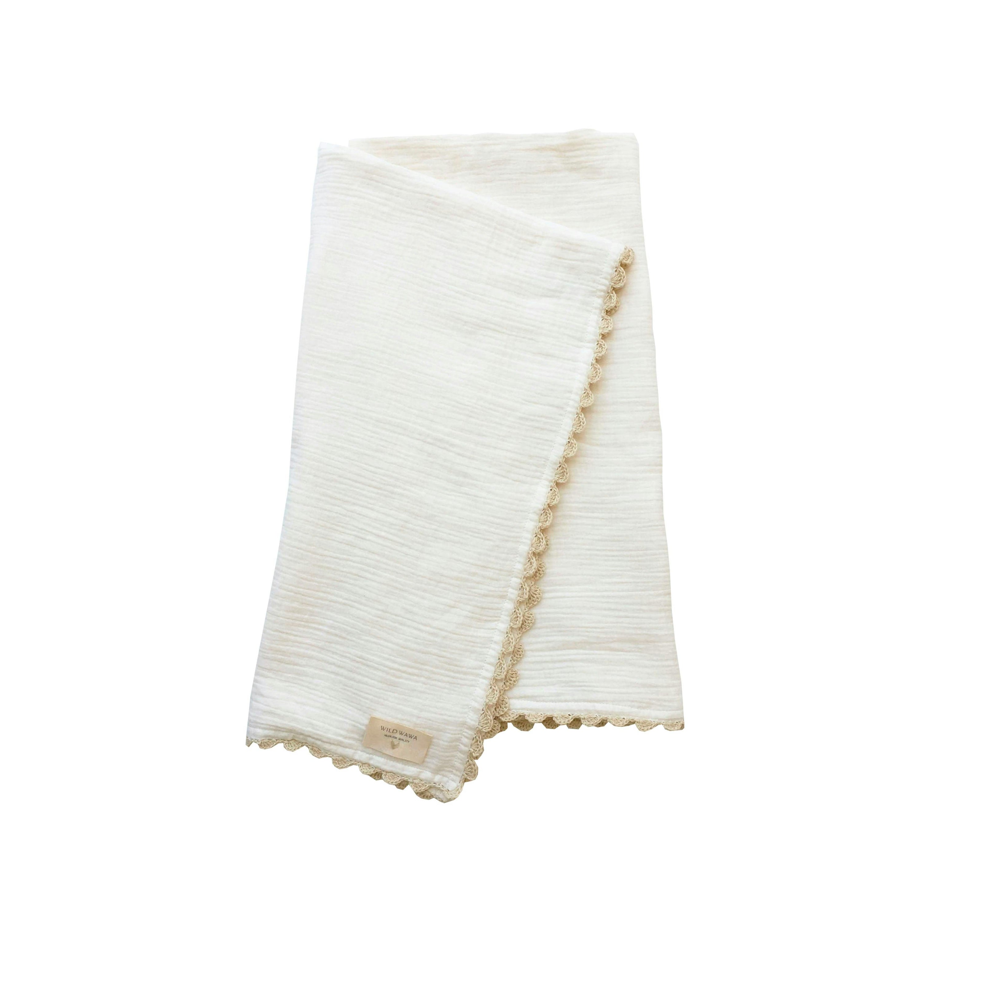 Crochet Trim Swaddle