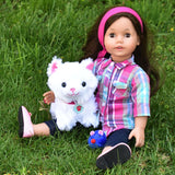 18'' Doll White & Carrier Set