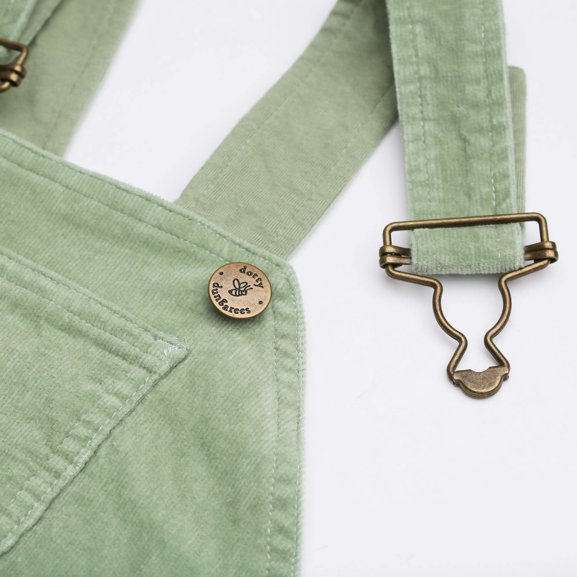 Sage Corduroy Overalls