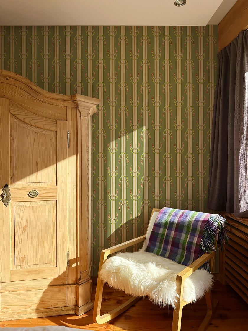 Wallpaper Gaucho color Olive