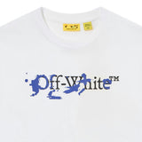 White Big Bookish Splat Ink T-shirt