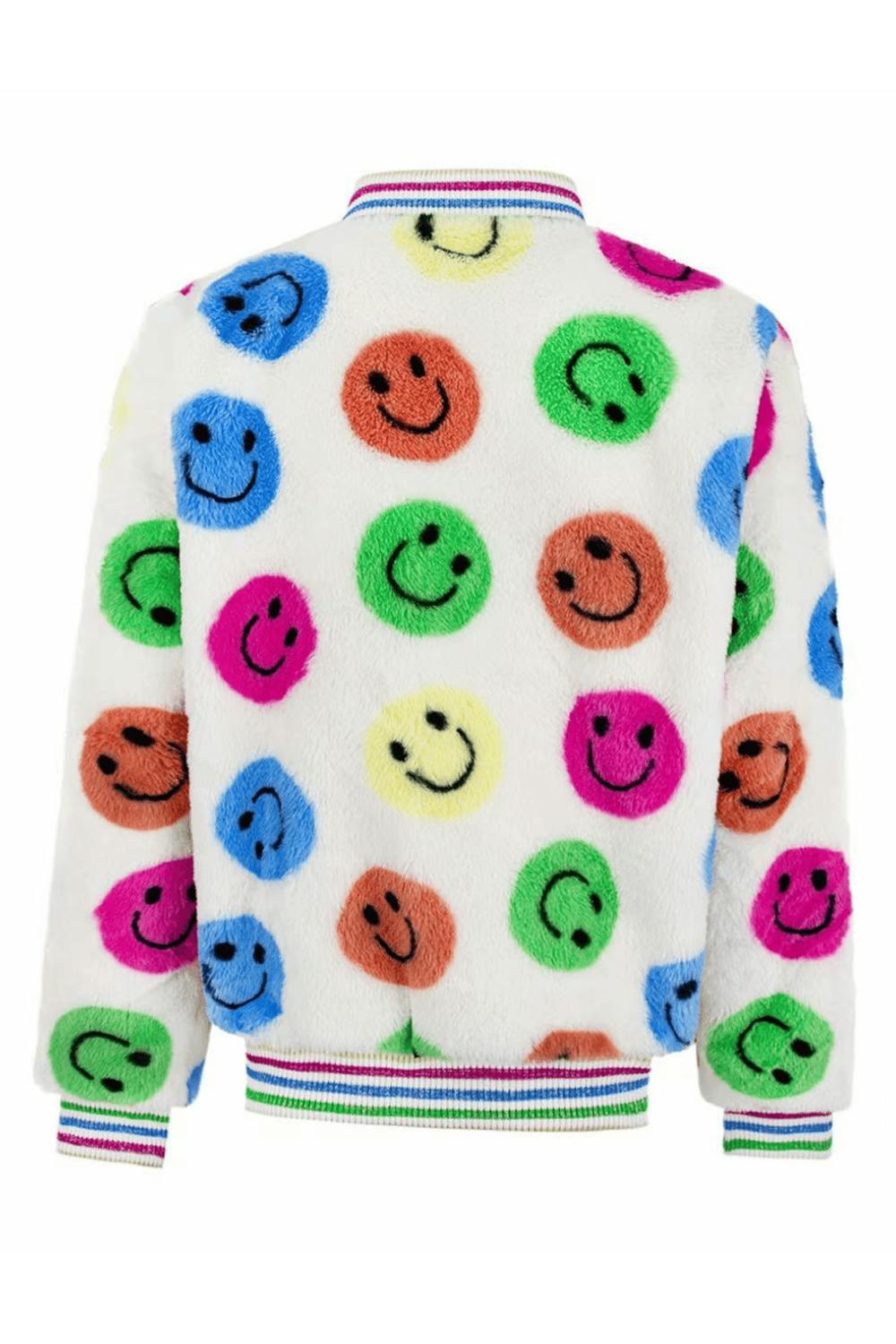 Rainbow Emoji Plush Coat