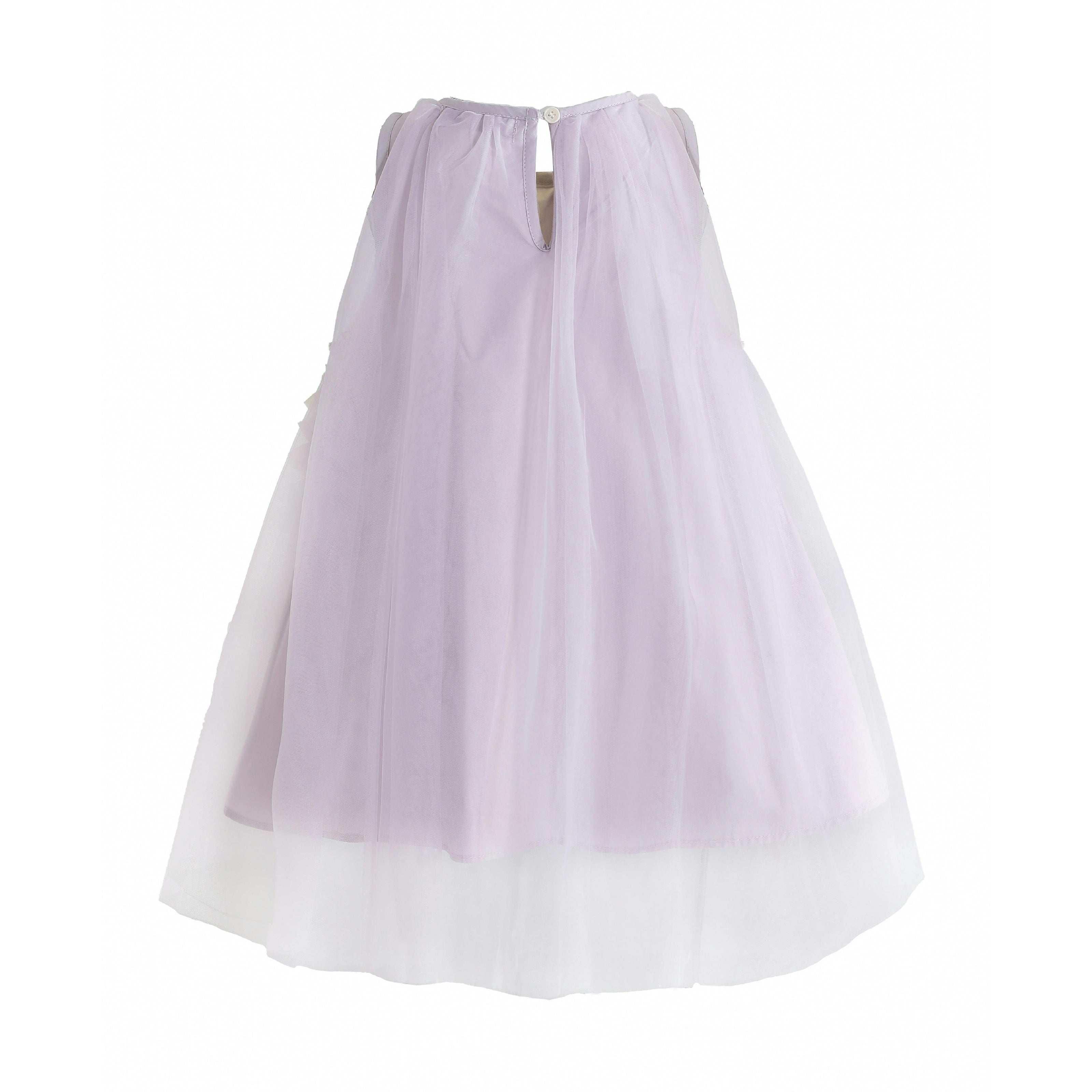 Purple Cressida Pastel Ruffle Dress