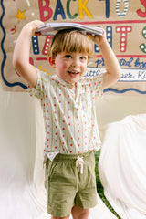 Archie Polo - Apple Stripe