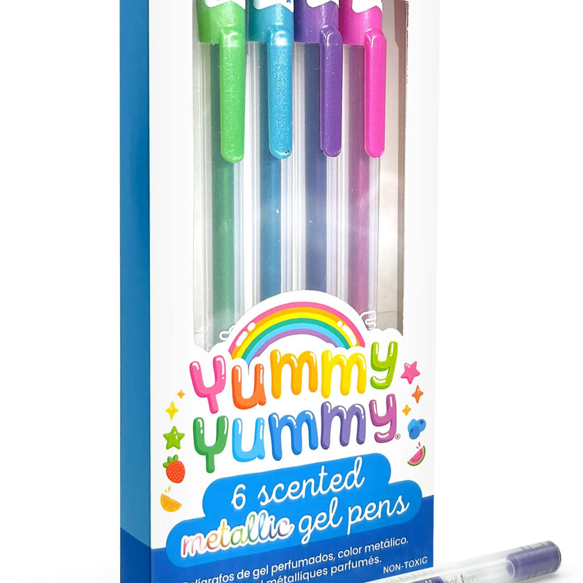 Yummy Yummy Scented Gel Pens - Metallic - Set of 6