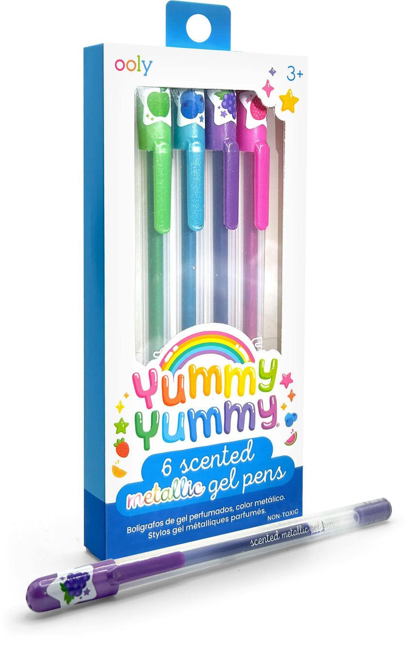 Yummy Yummy Scented Gel Pens - Metallic - Set of 6