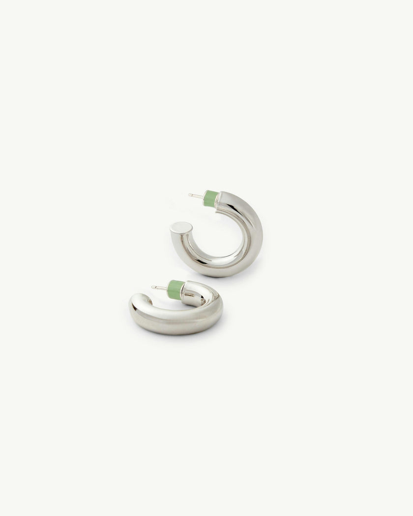 .75" Perfect Hoops in Silver