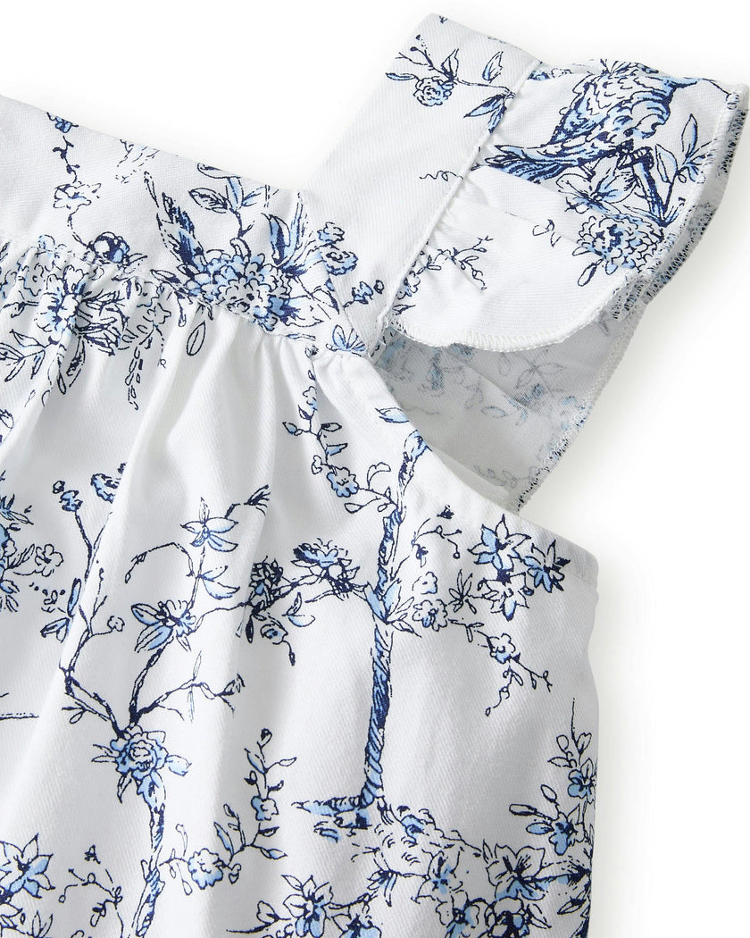 Girl's Twill Clara Short Set in Timeless Toile