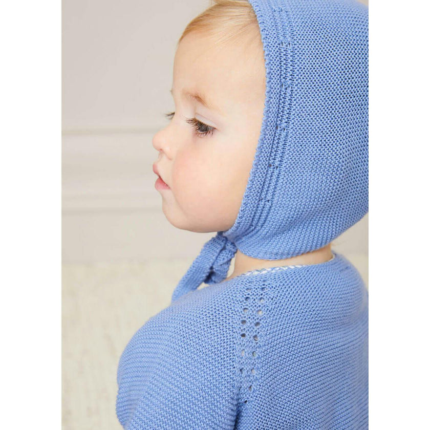Openwork Knitted Bonnet in Beige(S-L)