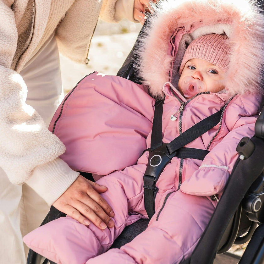 One-Piece Baby Snug Snowsuit Designed for Car Seat