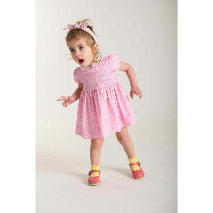 Hand-Smocked Baby Dress - Erica