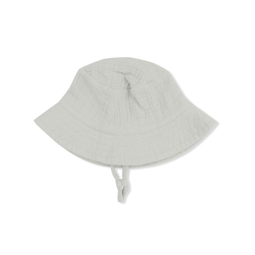 Solid Muslin Desert Green - Bucket Hat
