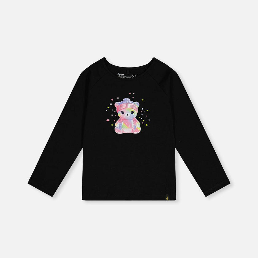 Raglan Organic Cotton T-Shirt Black