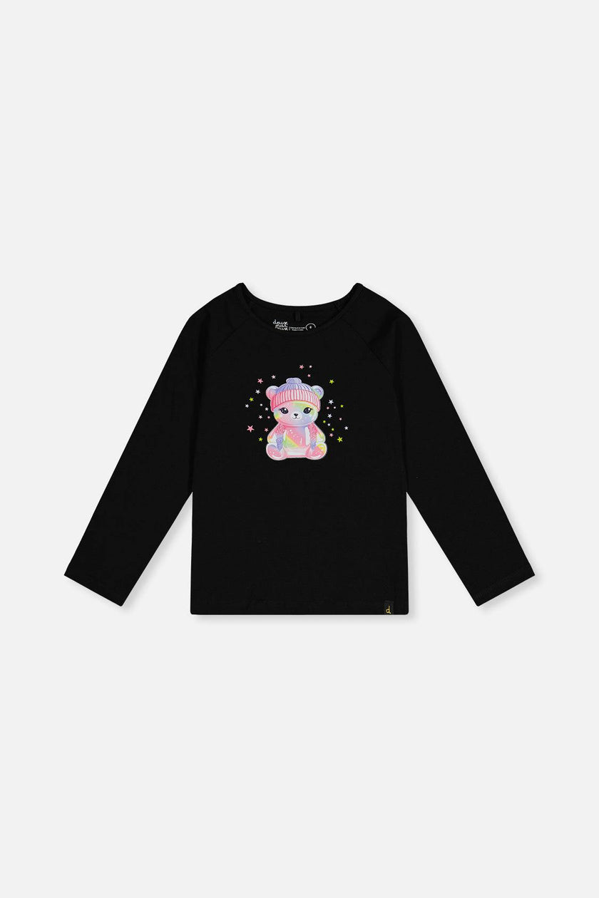 Raglan Organic Cotton T-Shirt Black