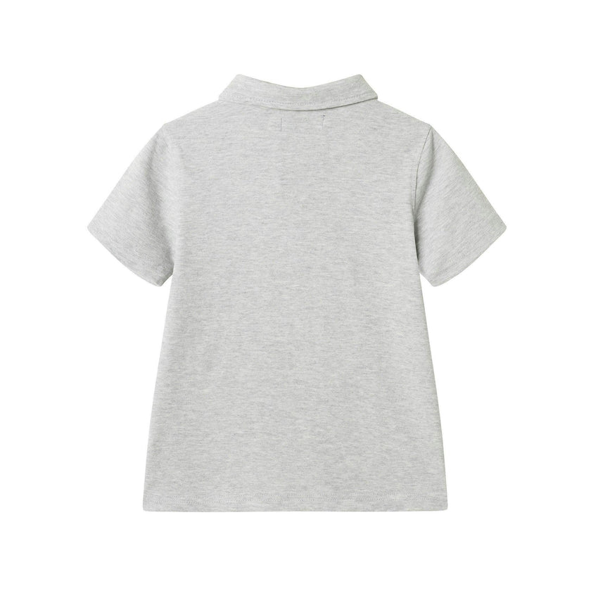 Boys Short Sleeve Polo | Race Car Graphic Pocket