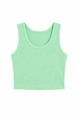 Emma Camp Green With Heart & Arrow Terry Tank