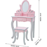 Teamson Kids Wooden Princess Rapunzel 2-pc. Vanity Set
