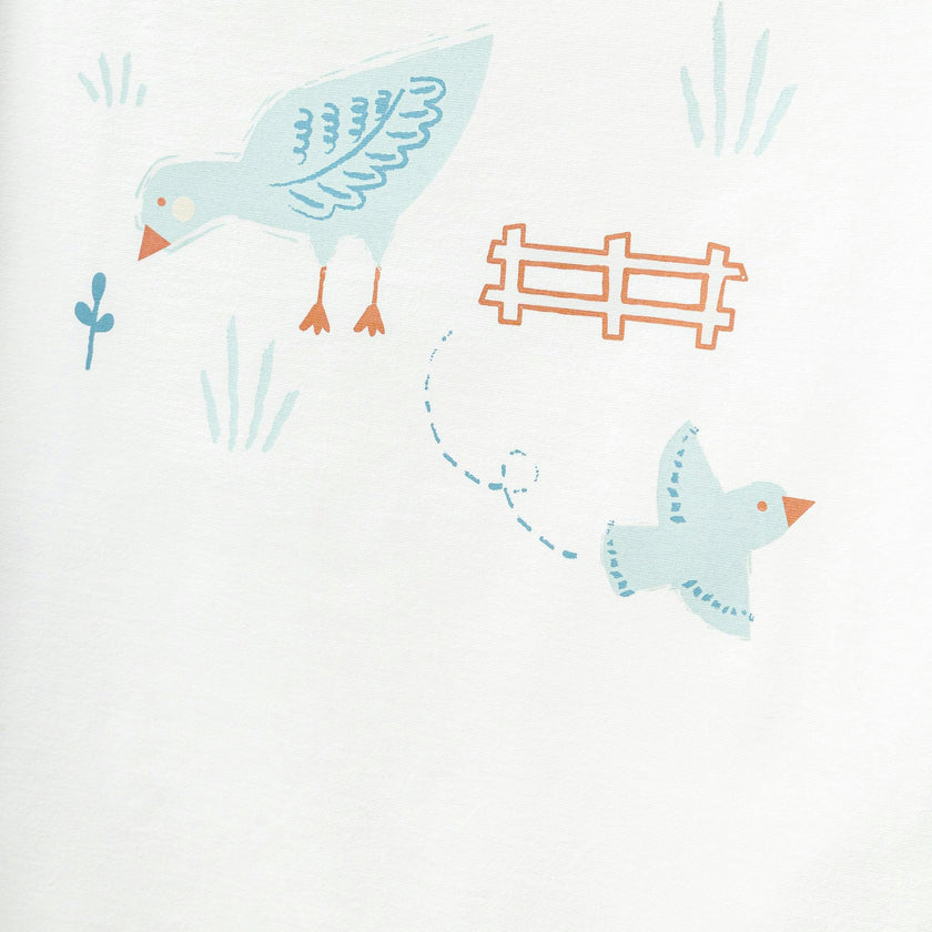 White Nature Graphic Blanket