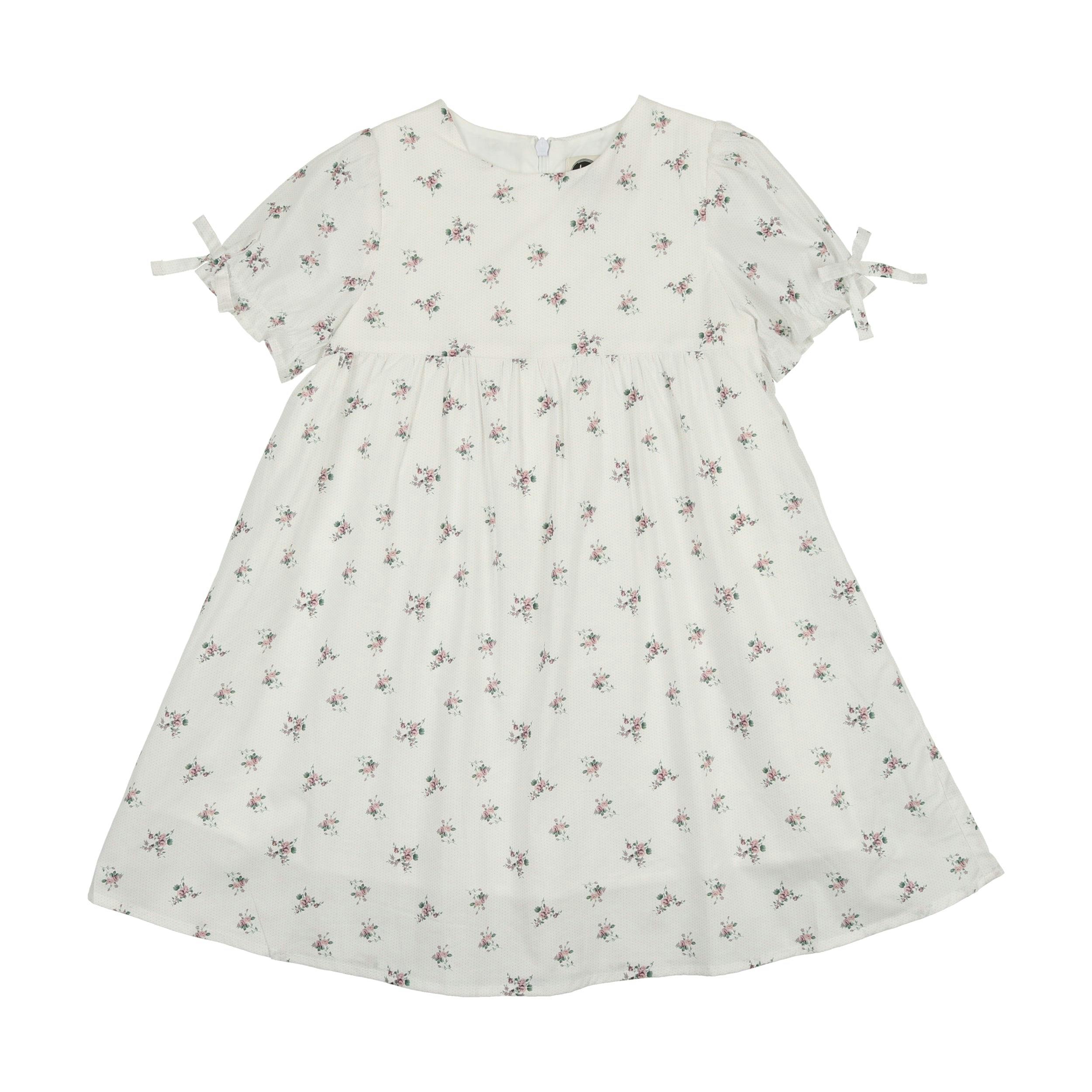 Rose Dot Short Sleeve Dress