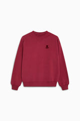 TNS Logo Rib Collar Woman Sweatshirt Rumba Red