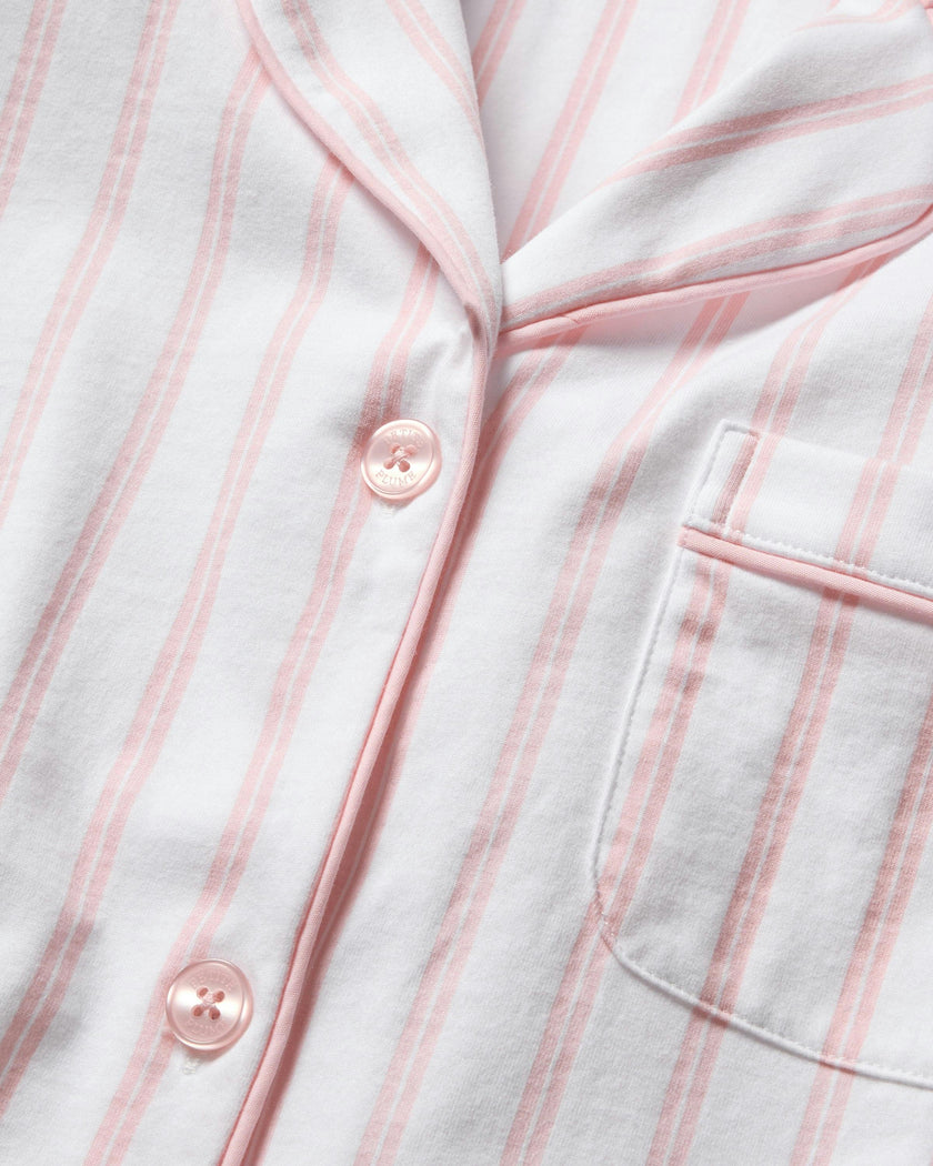 Women's Pima Nightshirt in Pink Stripe