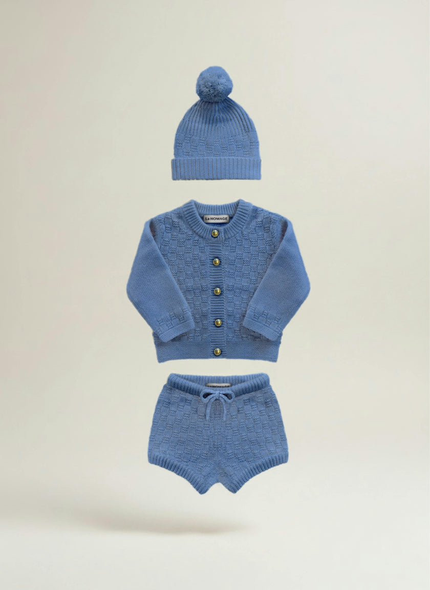 The Aspen Cashmere Baby Gift Set | Sky