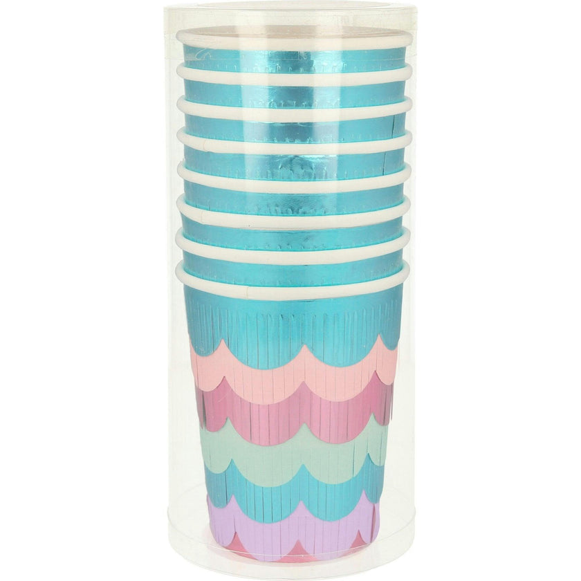 Mermaid Scalloped Fringe Cups