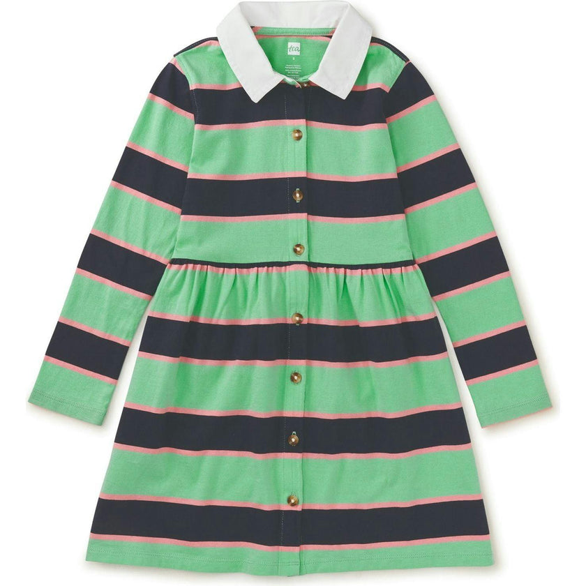 Rugby Shirtdress, Green