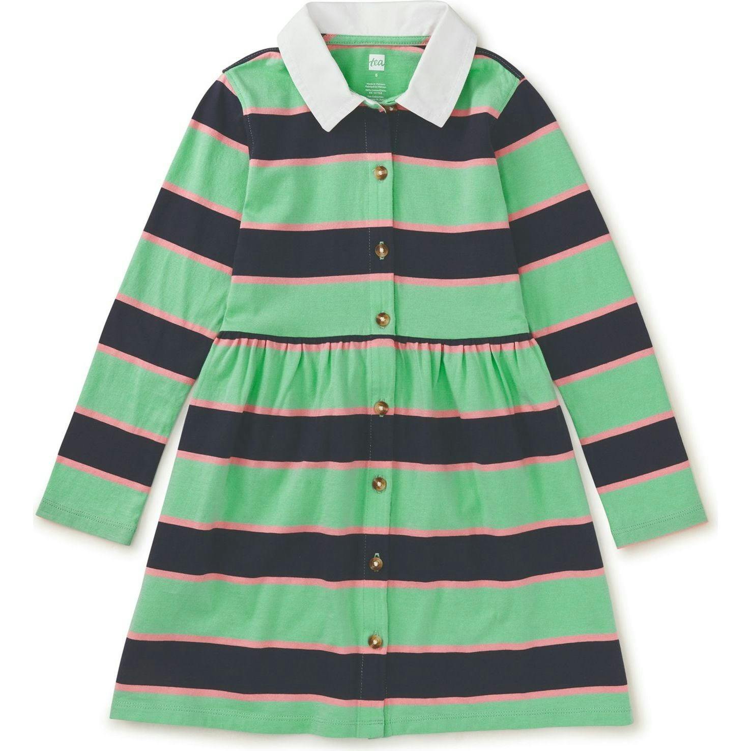 Rugby Shirtdress, Green