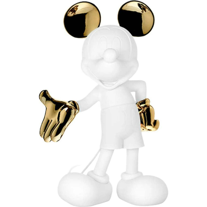 Mickey WELCOME White & Gold 12in