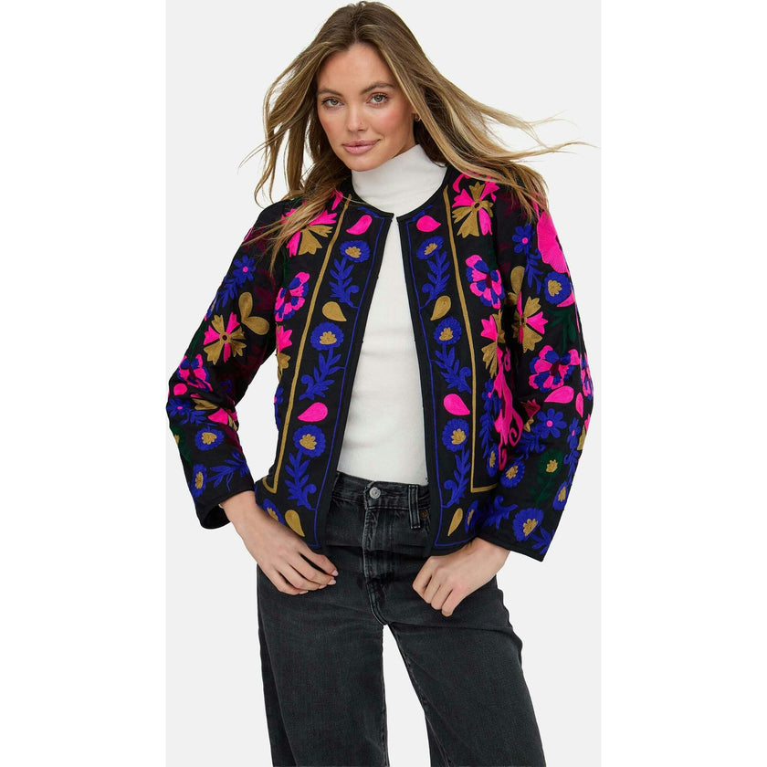 Halen Quilted Embroidered Jacket