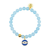 Customizable Camp Name Gemstone Bracelet