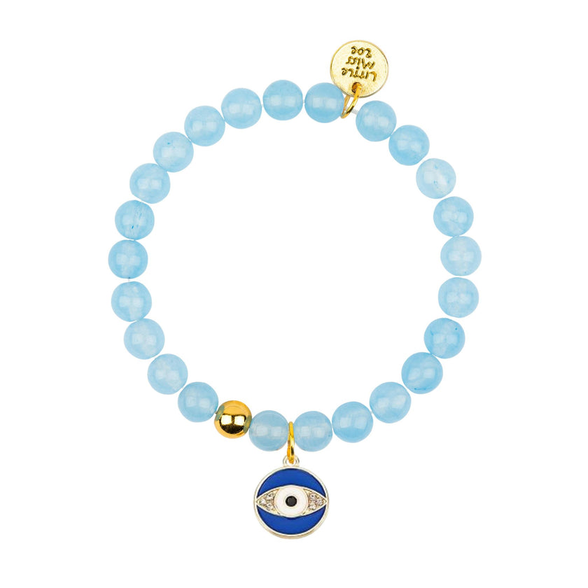 Customizable Camp Name Gemstone Bracelet