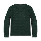 Organic Puff Sleeve Henley Sweater