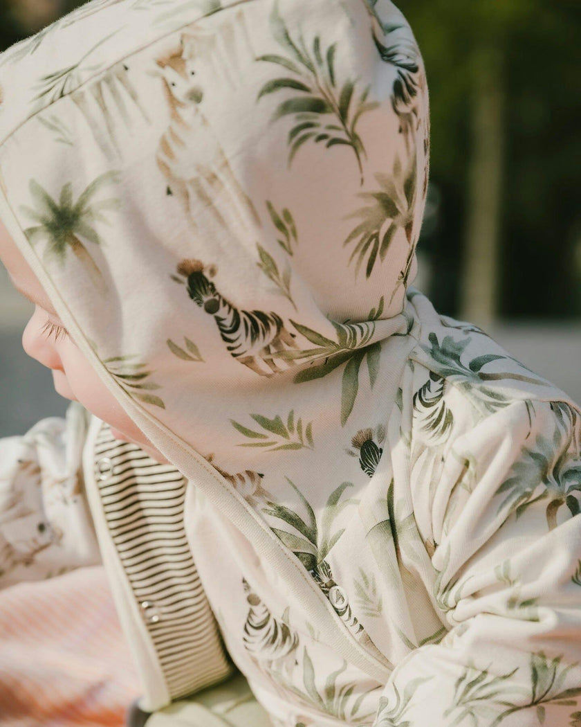 Organic Cotton Jersey Reversible Hooded Jacket