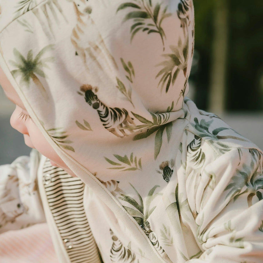 Organic Cotton Jersey Reversible Hooded Jacket