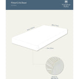 Block-Printed Cotton Fitted Crib Sheet