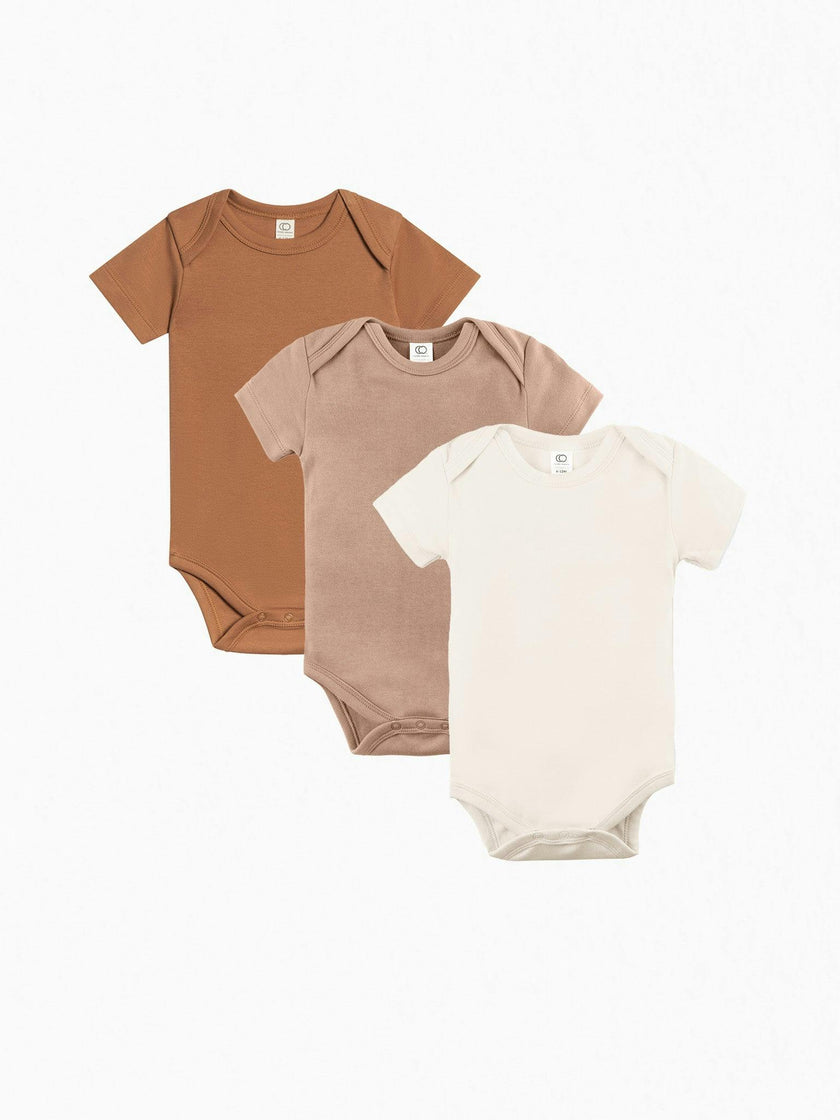 3-Pack Classic Short Sleeve Bodysuit Bundle