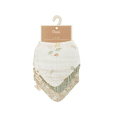 Willow Leaf Cotton Bandana Baby Bib (3 Pack)