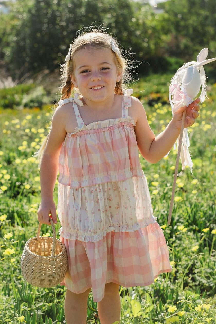 Amber Dress in Pink Gingham