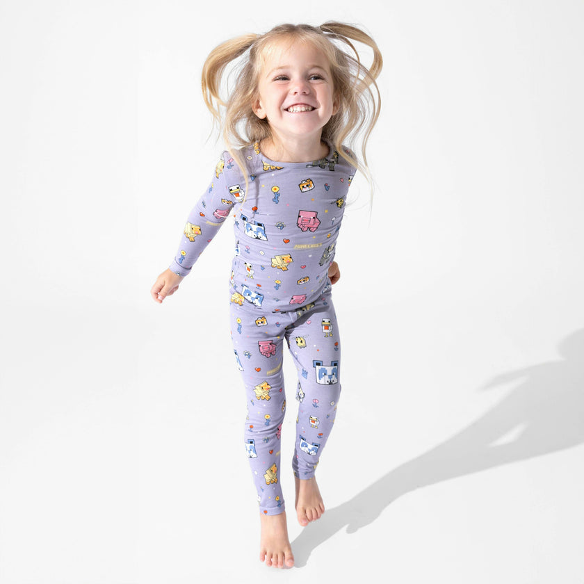 Minecraft: Pixel Pals Bamboo Kids Pajamas