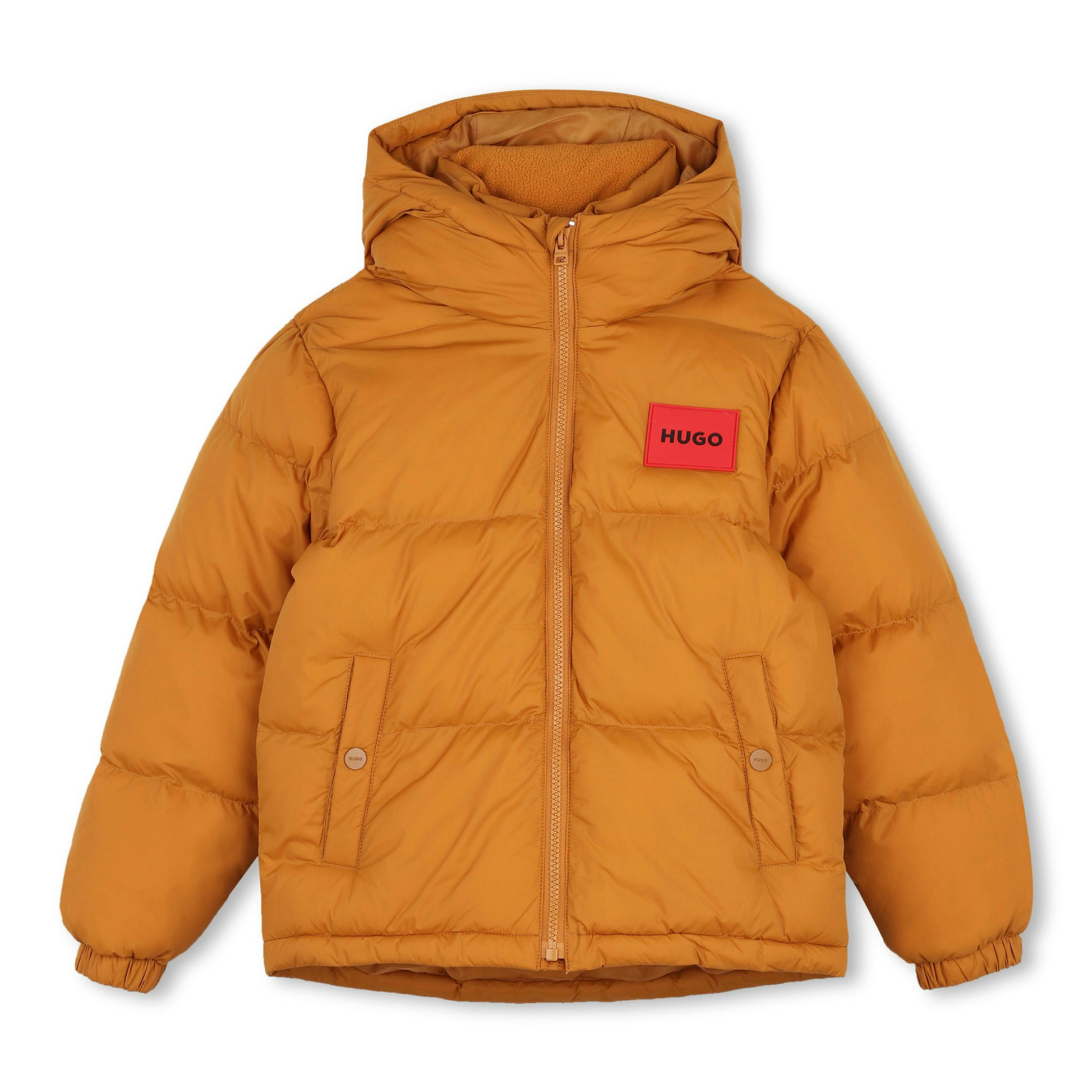 Sudan Brown Hooded Padded Jacket