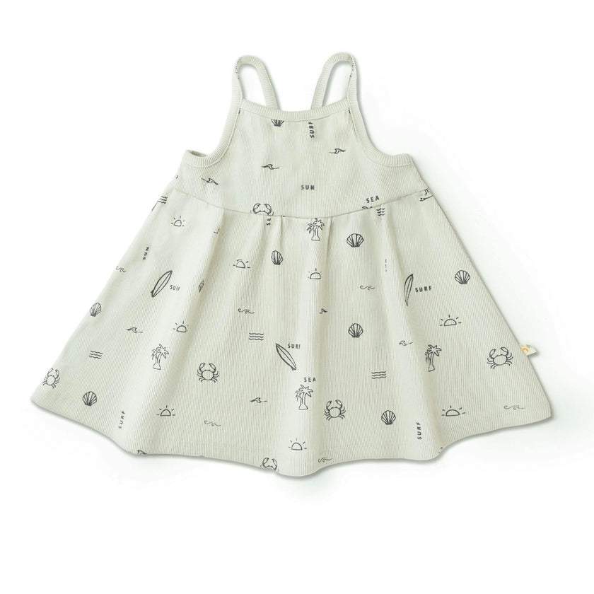Organic Tie Back Strap Dress