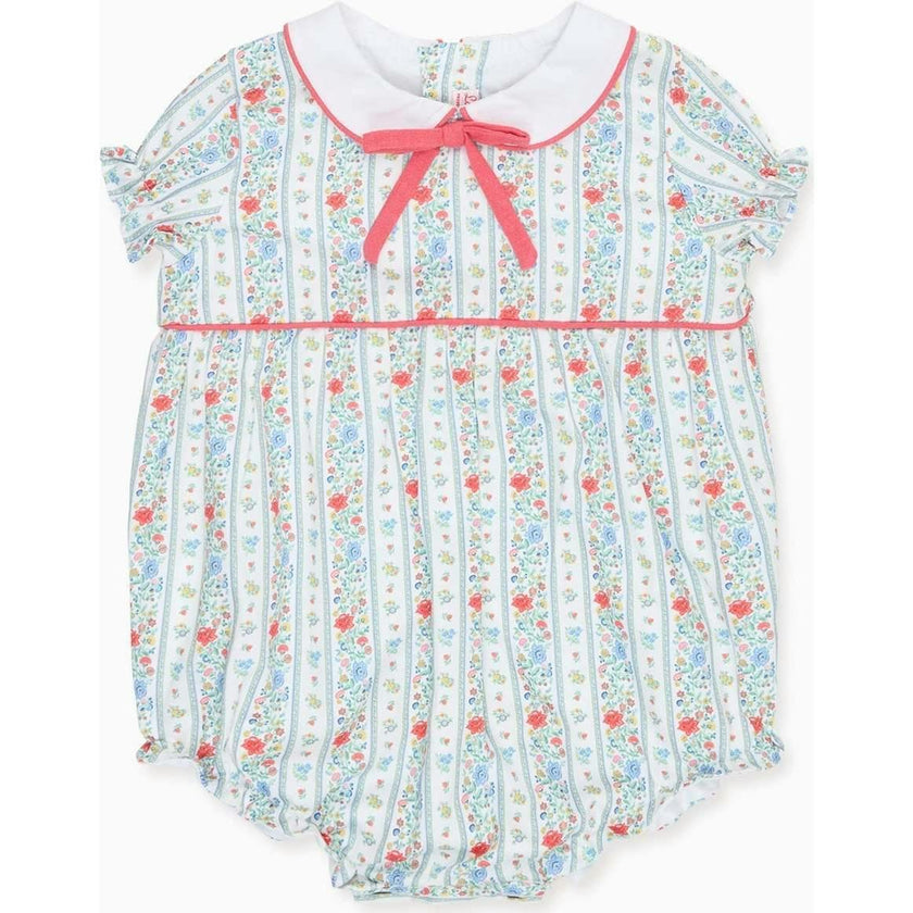 Ivory Rose Stripe Xana Baby Girl Romper