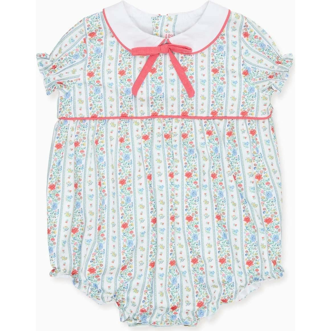Ivory Rose Stripe Xana Baby Girl Romper