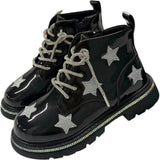 Black Rainbow Shimmer Stars Boots